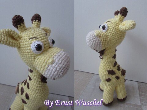 Häkelanleitung Giraffe Gundula Wuschel