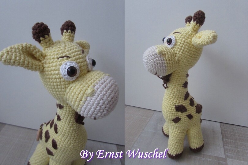 Häkelanleitung Giraffe Gundula Wuschel