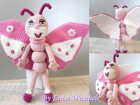 Häkelanleitung Schmetterling Lina Wuschel