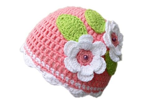 Häkelanleitung Babymütze "Pfingstrosen"