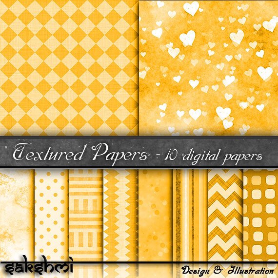 Digital Paper, backgrounds orange