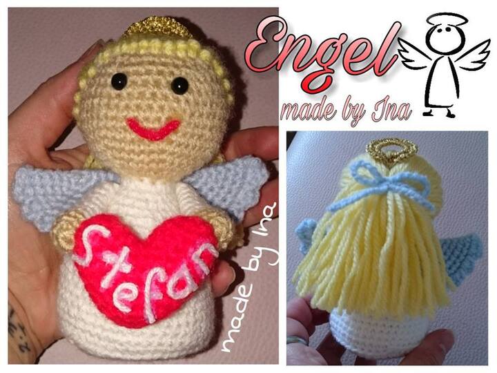 Häkelanleitung Engel - made by Ina