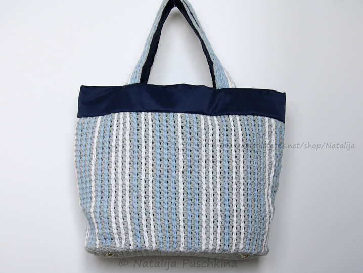 Tasche 'Ostsee' - H&auml;kelanleitung + Gratis DIY f&uuml;r Taschenbaumler