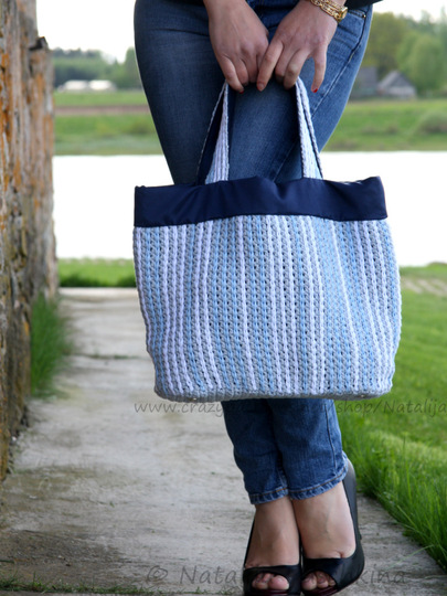 Tasche 'Ostsee' - H&auml;kelanleitung + Gratis DIY f&uuml;r Taschenbaumler