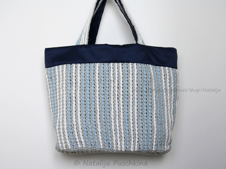 Tasche 'Ostsee' - H&auml;kelanleitung + Gratis DIY f&uuml;r Taschenbaumler