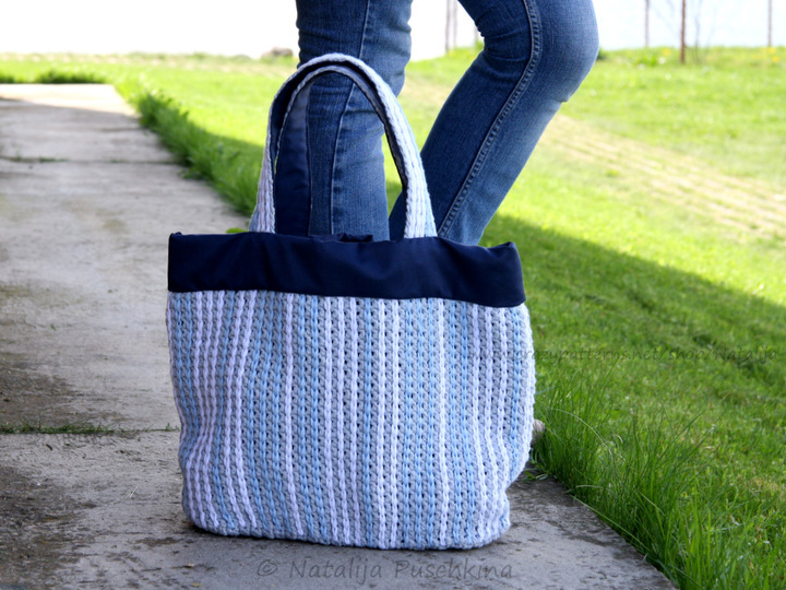 Tasche 'Ostsee' - H&auml;kelanleitung + Gratis DIY f&uuml;r Taschenbaumler