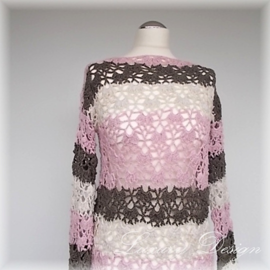 Häkelanleitung Minikleid/Tunika S-XL Luxury Design No.28