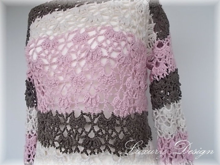 Häkelanleitung Minikleid/Tunika S-XL Luxury Design No.28