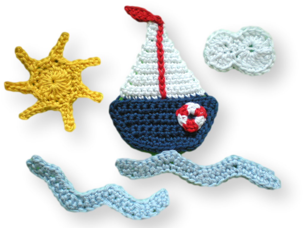 Kostenlose Häkelanleitung - Segelboot - Bild 2