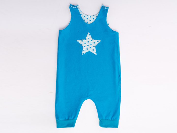 Baby Overall ALBERTO – Wende-Strampler Datei 56/62–92/98