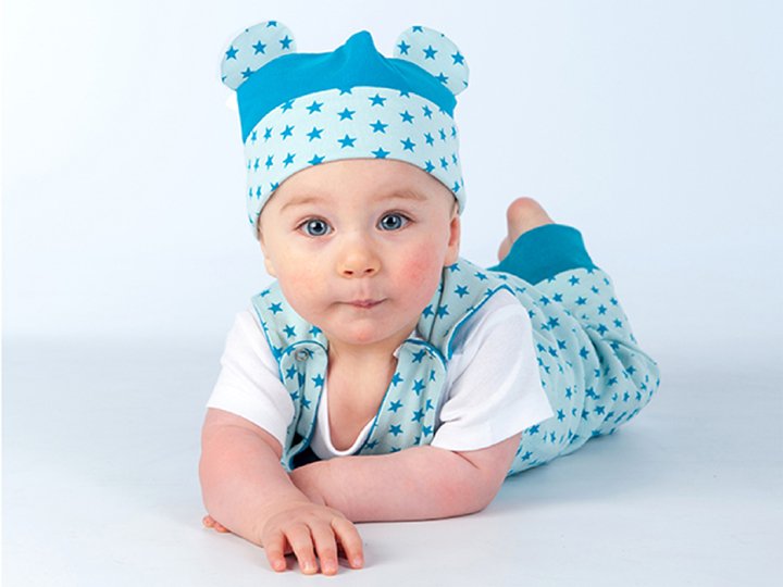 Baby Overall ALBERTO – Wende-Strampler Datei 56/62–92/98