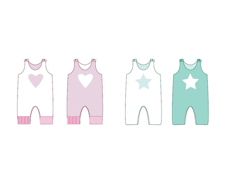 sewing pattern baby overall ALBERTO tutorial 1m/3m 2y/3y