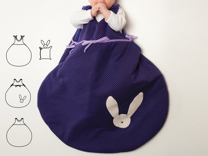 Baby Sleep Sack Sewing Pattern Ebook PDF with Bunny Toy