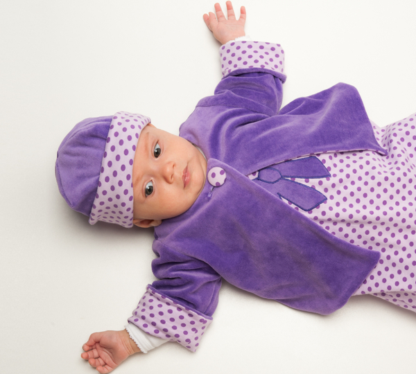 Babyjacke Schnittmuster FILIPPA – gefütterte Wickeljacke 50/56–98/104