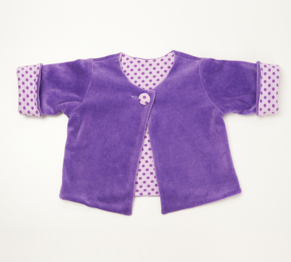Babyjacke Schnittmuster FILIPPA – gefütterte Wickeljacke 50/56–98/104