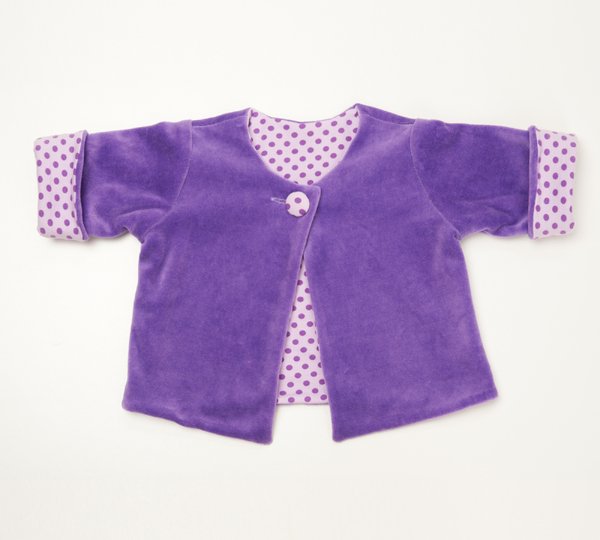 FILIPPA Lined Baby Jacket – Sewing Pattern with Turn-Up Cuffs, Sizes 0m–4y