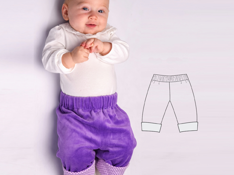 Baby Reversible Pants FIORETTO PDF Pattern 0m/1m-18m/2y