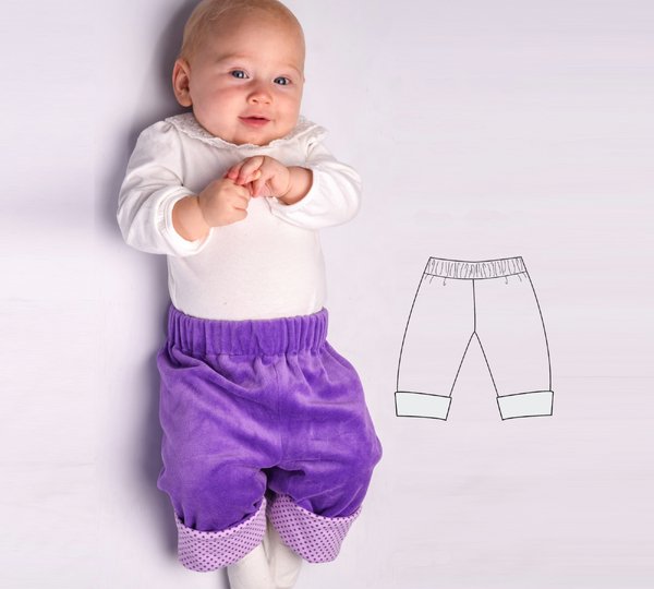 FIORETTO Baby Reversible Pants Sewing Pattern PDF – Fully Lined