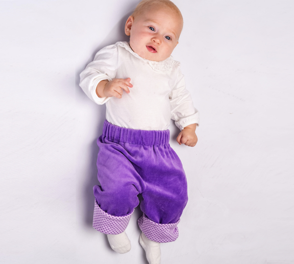 Reversible baby pants FIORETTO tutorial file 0m/1m–18m/2y