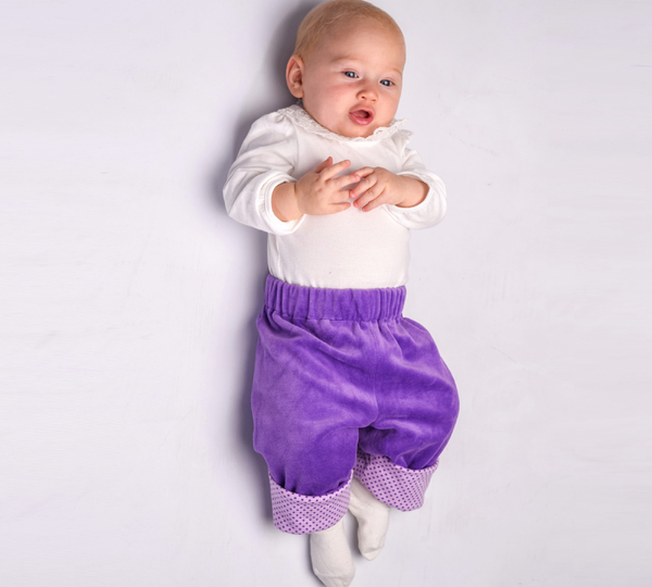 Reversible baby pants FIORETTO tutorial file 0m/1m–18m/2y