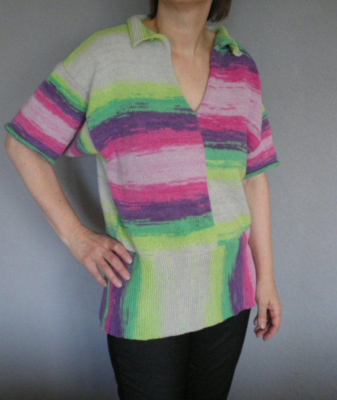 Läppchen-Pullover Gr. 40, EASY-Stricken für Anfänger und als „Nebenbei-Projekt“ für Strickwütige