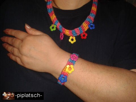 Flower Halskette und Armband