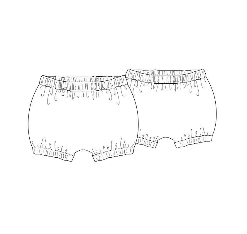 Sewing pattern short baby bloomers STELLA tutorial 0m/1m–3y/4y - Image 15