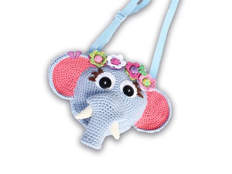 Runde Kindertasche "Elefant", Gr. 18-22 cm
