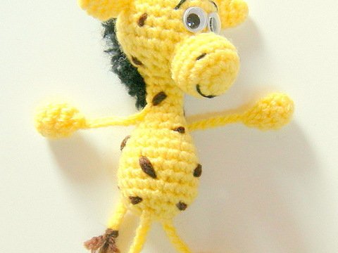 Taschenbaumler Giraffe, Häkelanleitung als PDF