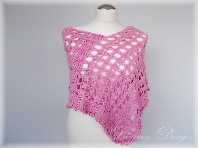 Häkelanleitung Stola/Cape S-XXXL- Luxury Design No.30