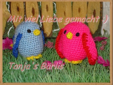 Häkelanleitung Ü-Ei umhäkeln Bunte Vögel