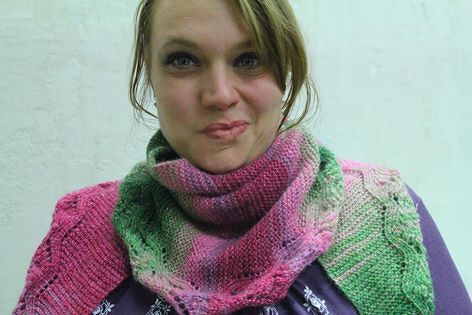 Strickanleitung - Tuch "Wind in den Weiden"