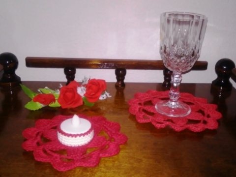 Glasdeckchen "Blume"