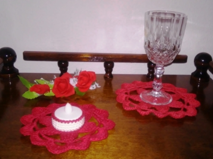 Glasdeckchen "Blume"