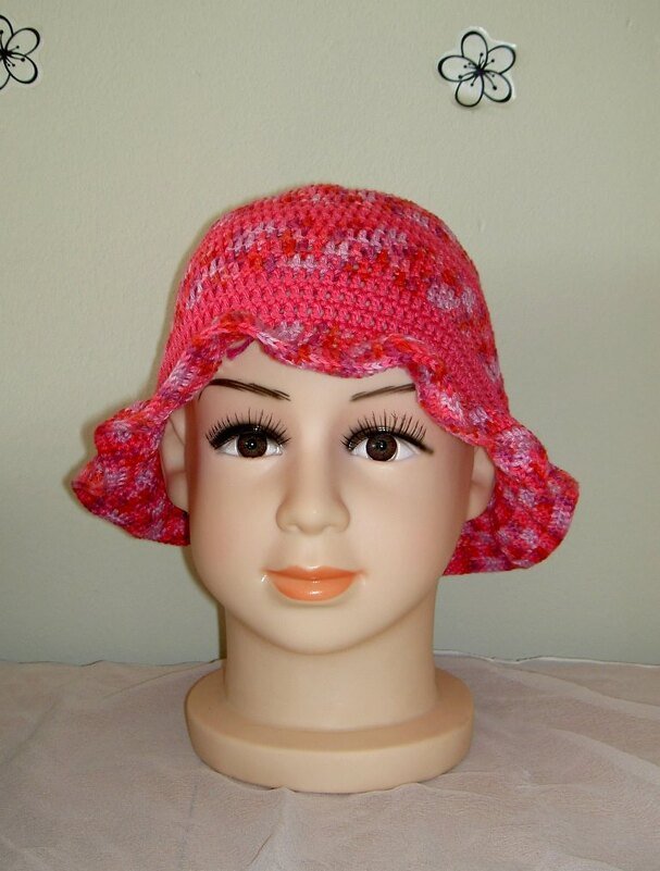 Häkelanleitung Kinder - Sommer-Hut  Ku 46 - 50 cm  #007 - Bild 8