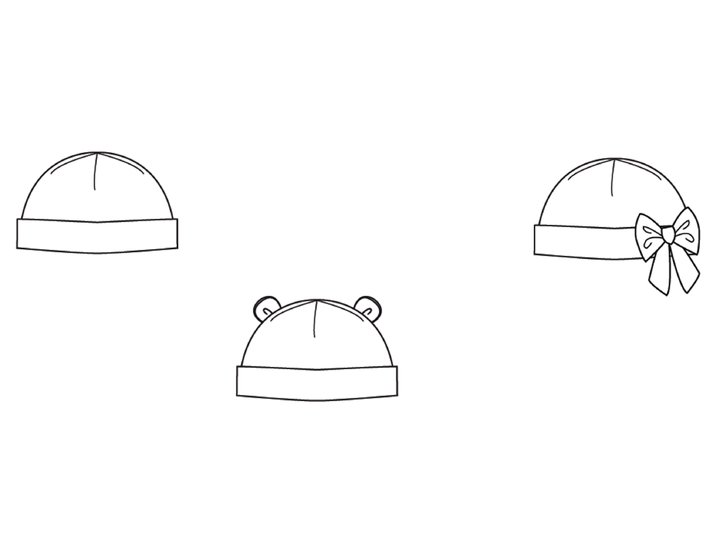 Baby Beanie ORSO – 3 Versions PDF Pattern 1m/3m-2y/3y