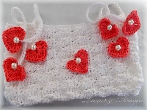 Häkelanleitung Tasche für Ballerinas mit Herzen Lifestyle Design No.7