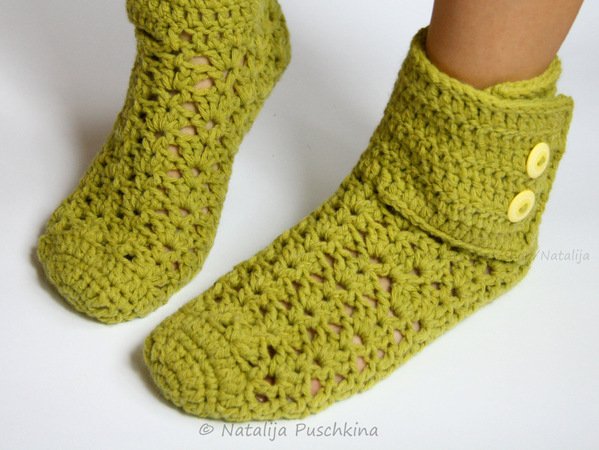 Easy and Quick crochet pattern Socks - Size UK: 3,5-9.