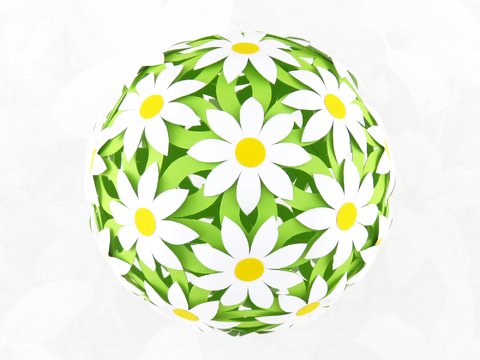 Blumenkugel – Bastelanleitung und Vorlagen