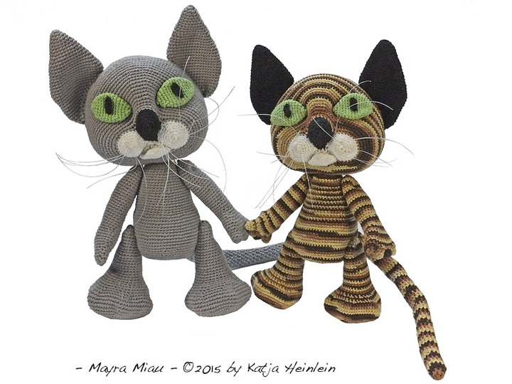 PDF Häkelanleitung Katze Mayra Miau häkeln Amigurumi Perser