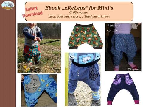 E-Book, Anleitung "2ReLegs" for Mini's Gr. 50-104