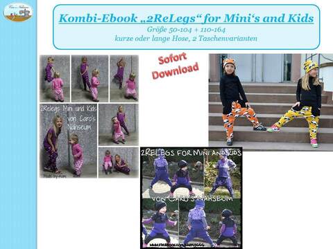 Kombi-E-Book "2ReLegs" Größe 50-104 + 110-164