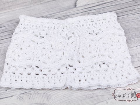 Häkelanleitung "Lacey Shorts" / Häkelhose / Hose