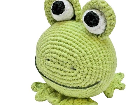 amigurumi animal glotzi PDF crochet pattern tutorial by Katja Heinlein stuff toy kids toad frog green digital file ebook stuffie plushie kid