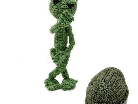 Schildkröte Nackedei Amigurumi freie Häkelanleitung Freebook