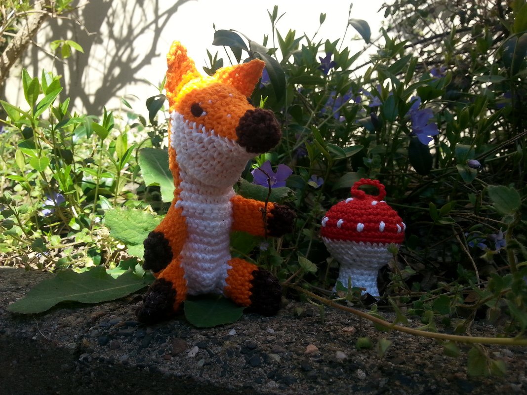 Fuchs und Fliegenpilz Figuren - Bild 2