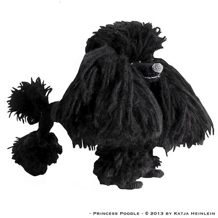 crochet pattern princess toy poodle dog by Katja Heinlein animal pdf file amigurumi ebook tutorial instruction guide