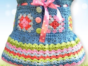 skirt chrochet pattern, dress chrochet, DIY dress