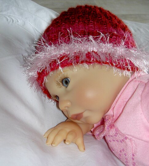 Strickanleitung Spiralmütze und Spiralsocken für Babys Gr. 50 - 68  #008