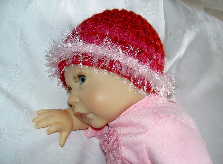 Strickanleitung Spiralmütze und Spiralsocken für Babys Gr. 50 - 68  #008